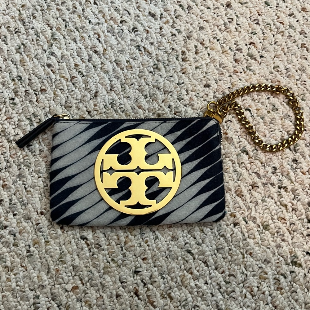 Tory Burch Charlie Calf Hair Mini Chain Bag